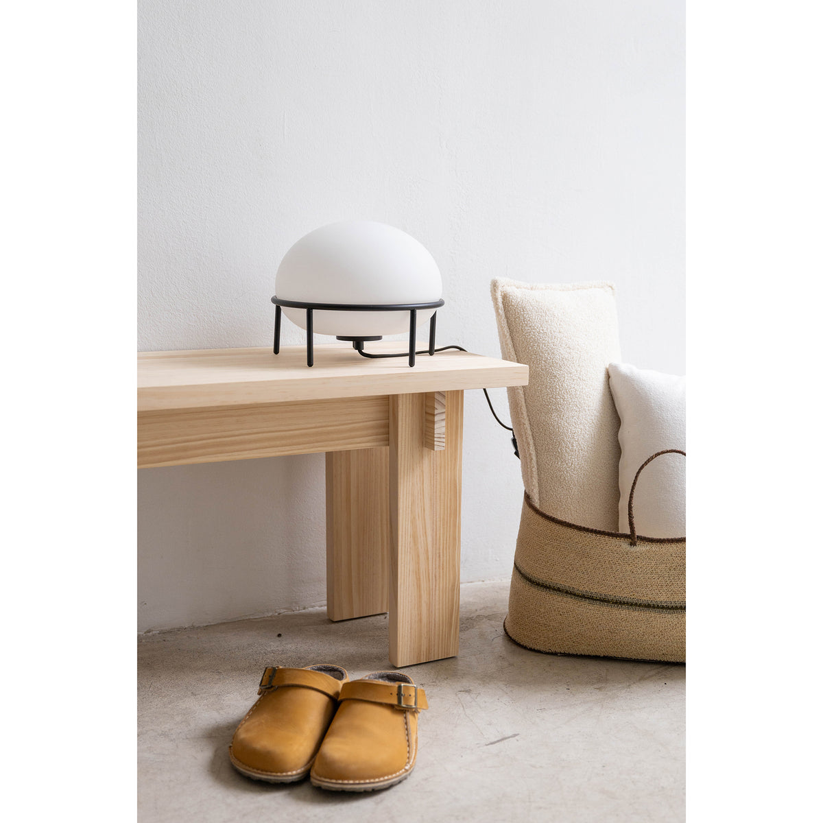 Banc moyen Begur en bois de pin massif 120 cm