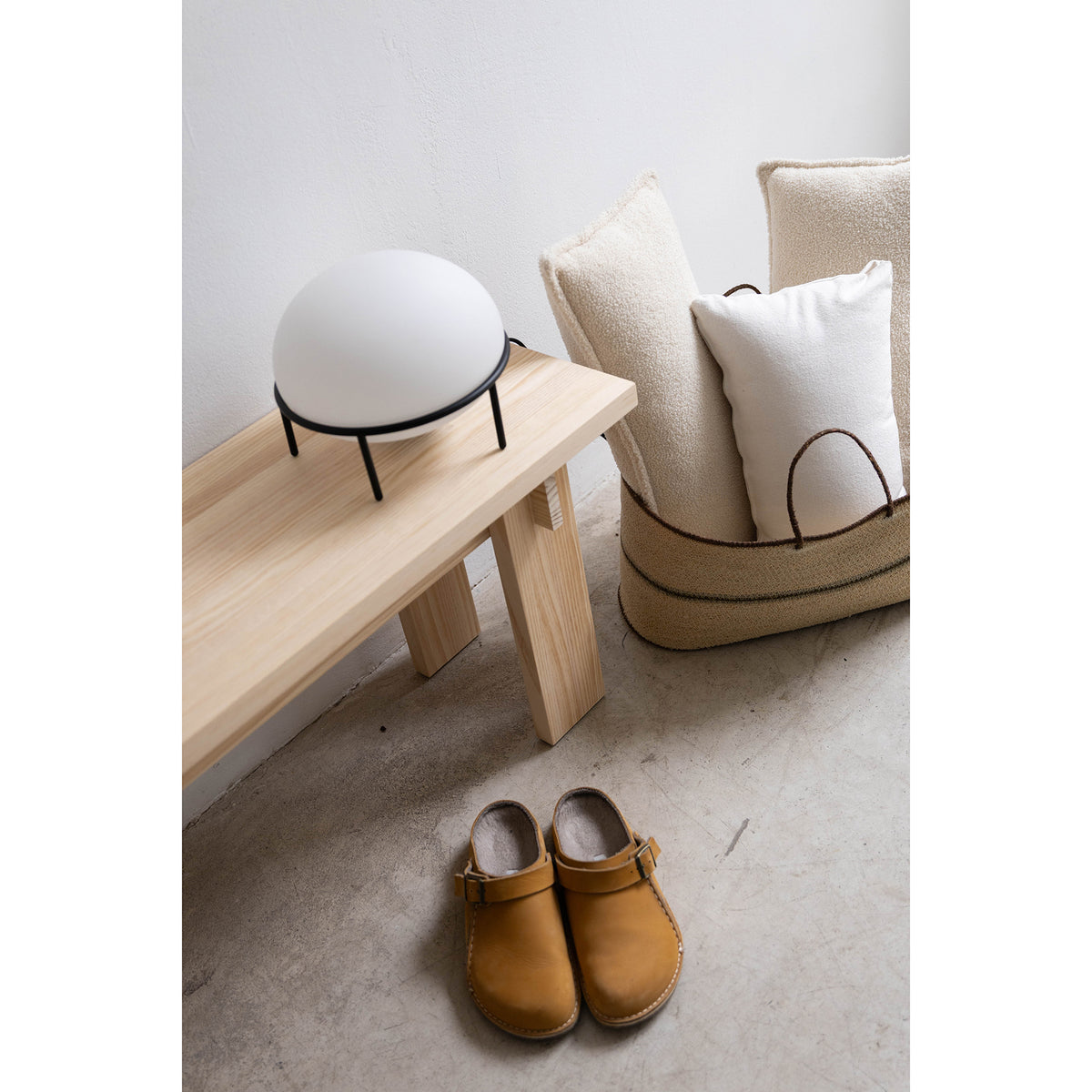 Banc moyen Begur en bois de pin massif 120 cm