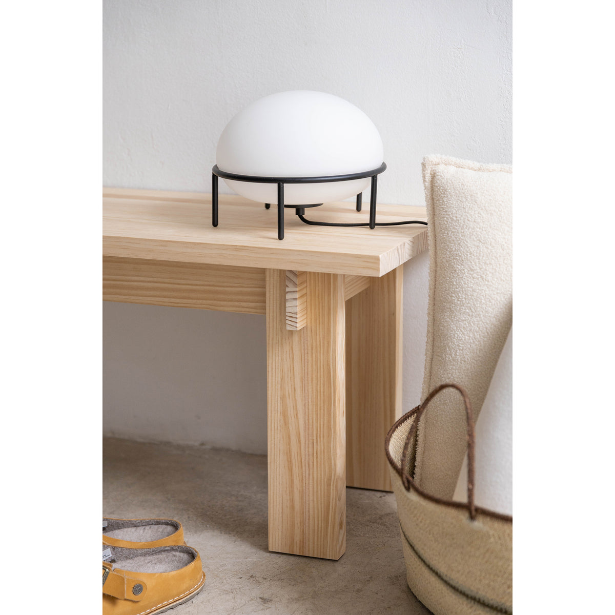 Banc moyen Begur en bois de pin massif 120 cm