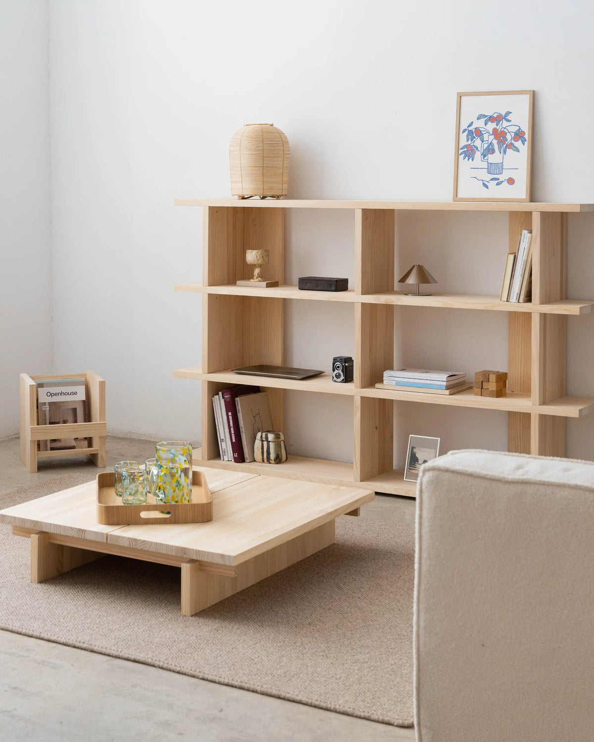 Montgó Bücherregal aus Massivholz 180 x 115,2 cm