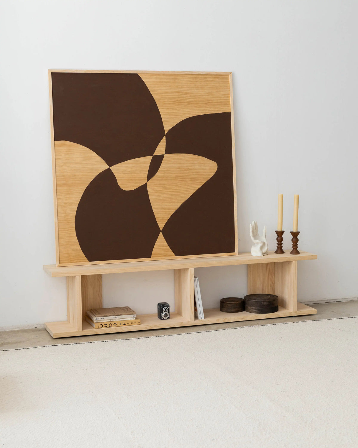 Montgó solid wood TV stand 180 x 40.4 cm
