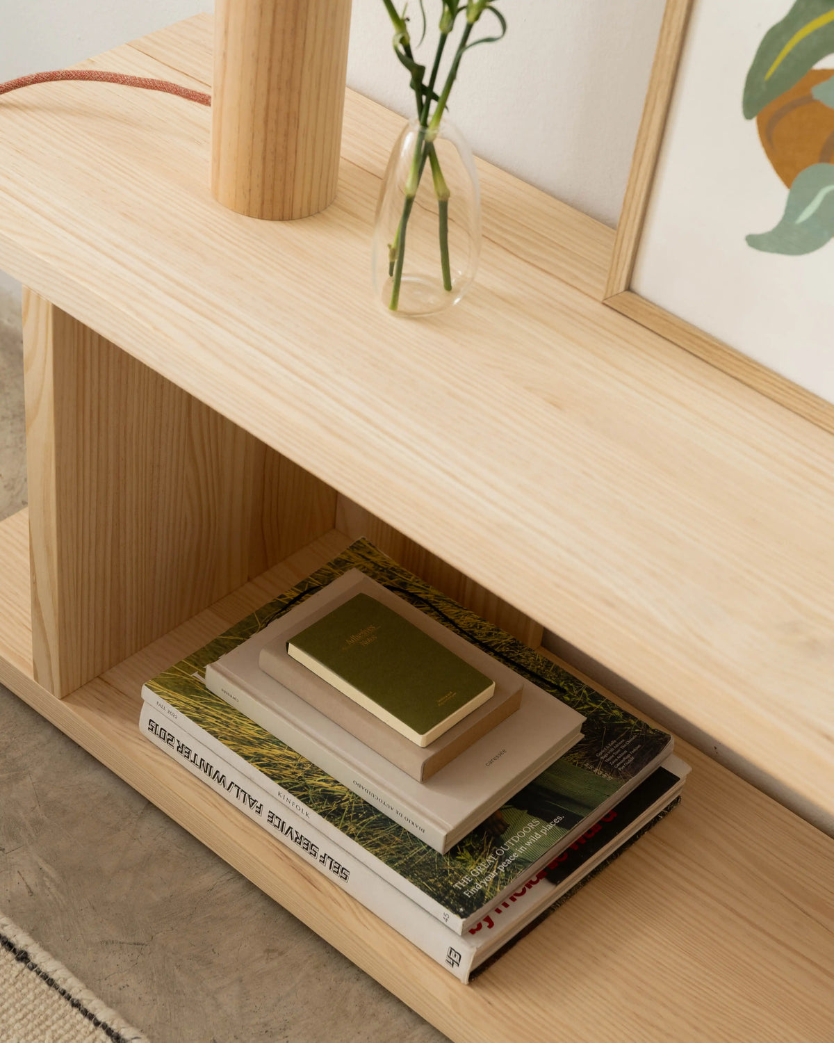 Castell solid wood Bookcase 106.5 x 40.4 cm