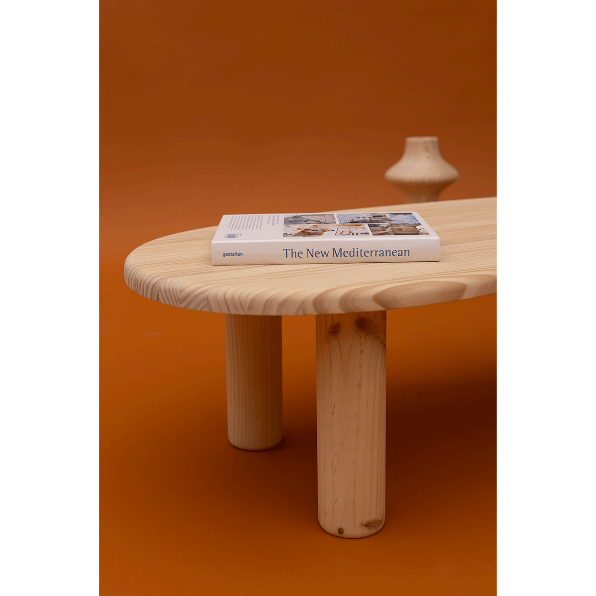 Tramadiu - Mesa de centro en madera de pino 130 cm