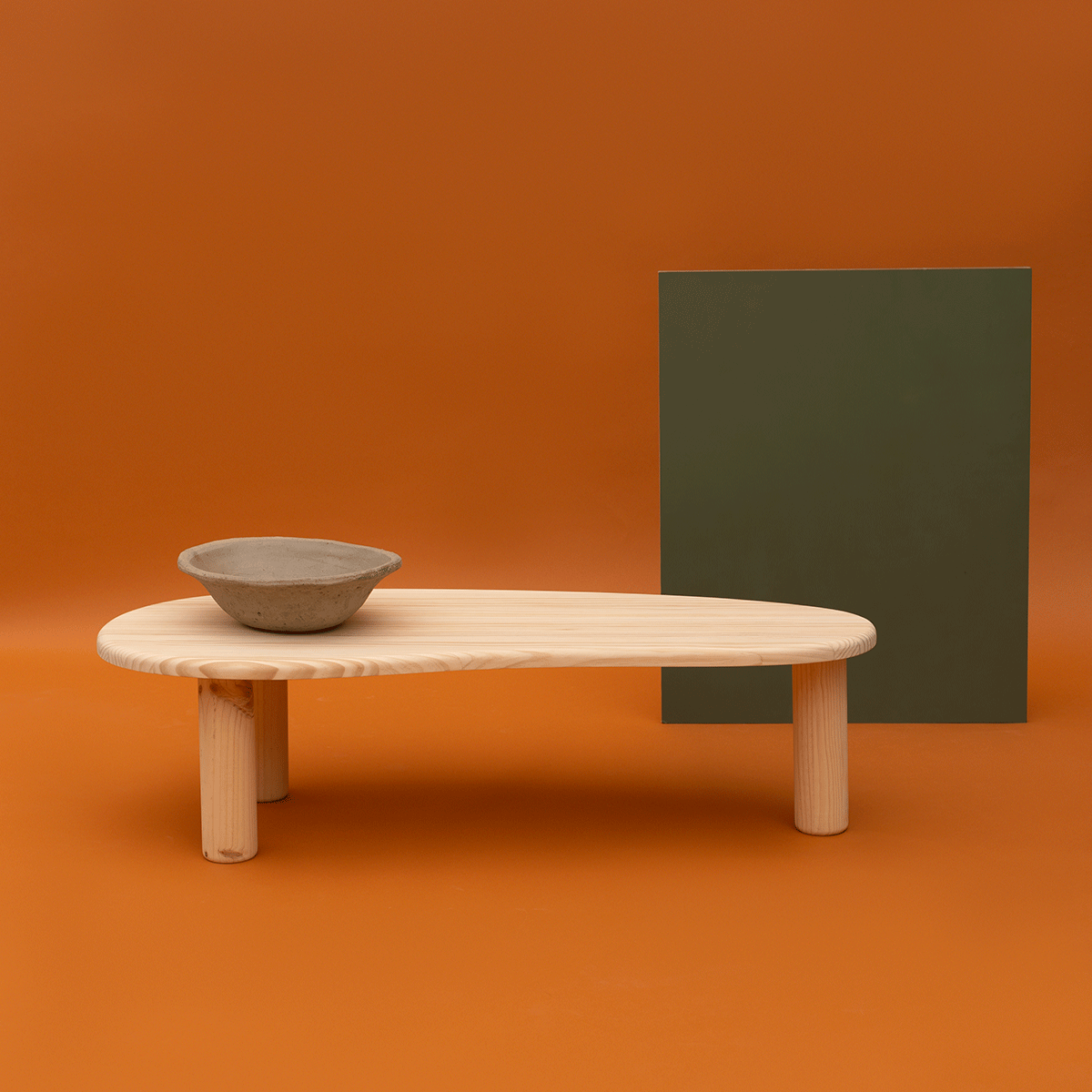 Tramadiu - Mesa de centro en madera de pino 130 cm