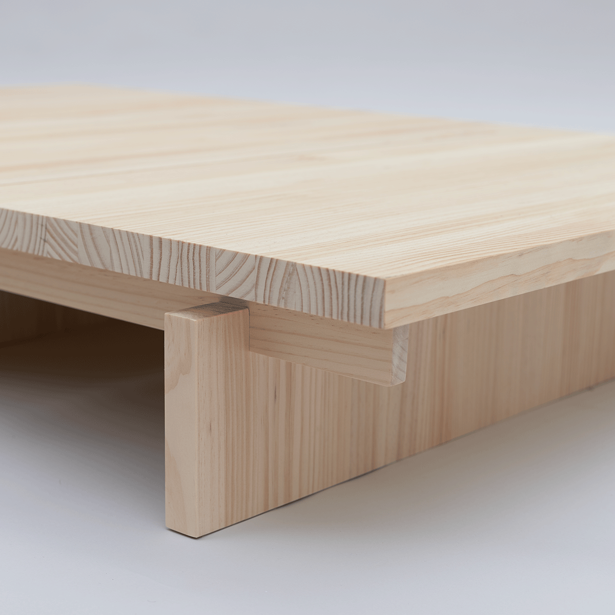 Nova - Rectangular coffee table in solid pine wood 135 cm
