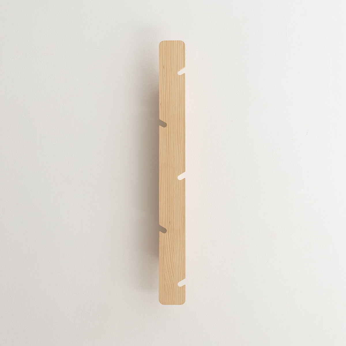 Perchero de pared Saona de madera maciza de pino 100 cm