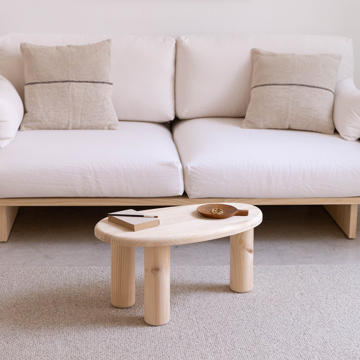 Natural unvarnished and Natural varnished