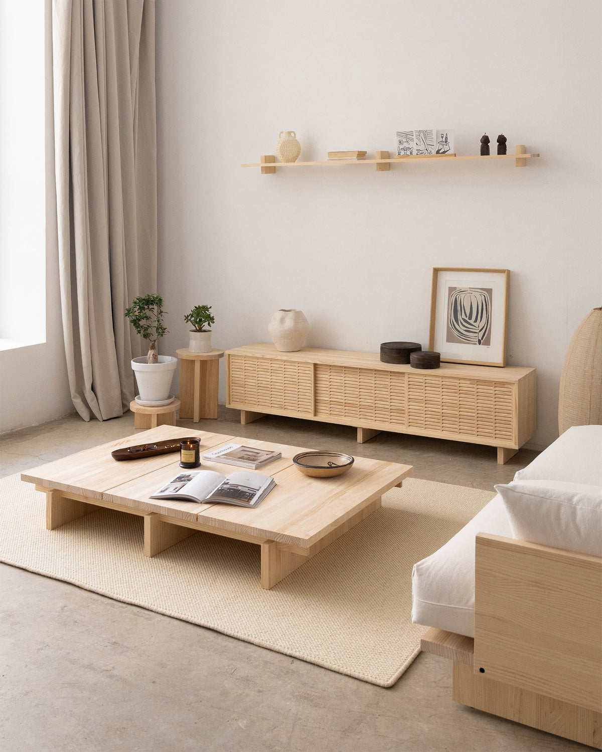 Natural unvarnished and Natural varnished