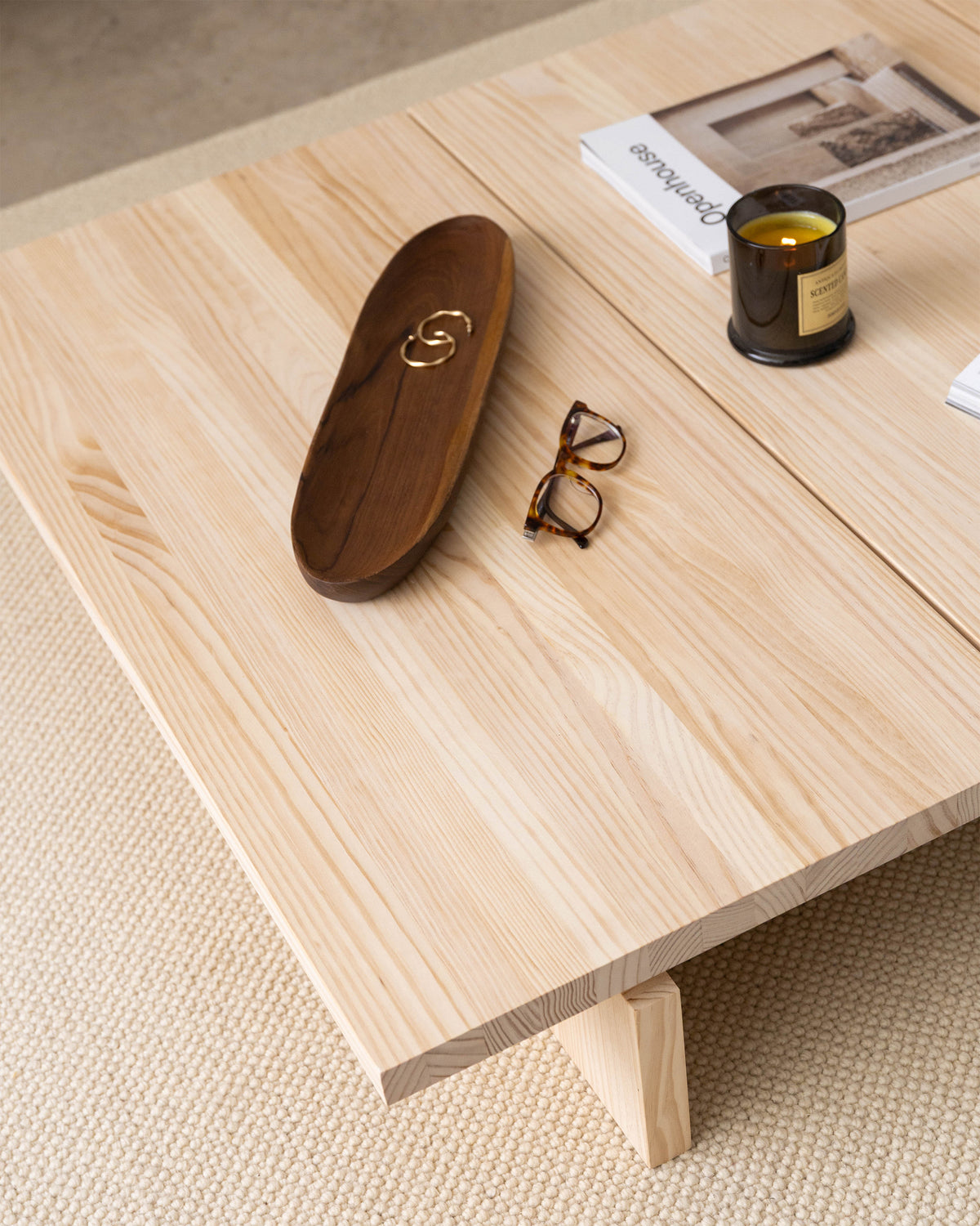 Natural unvarnished and Natural varnished