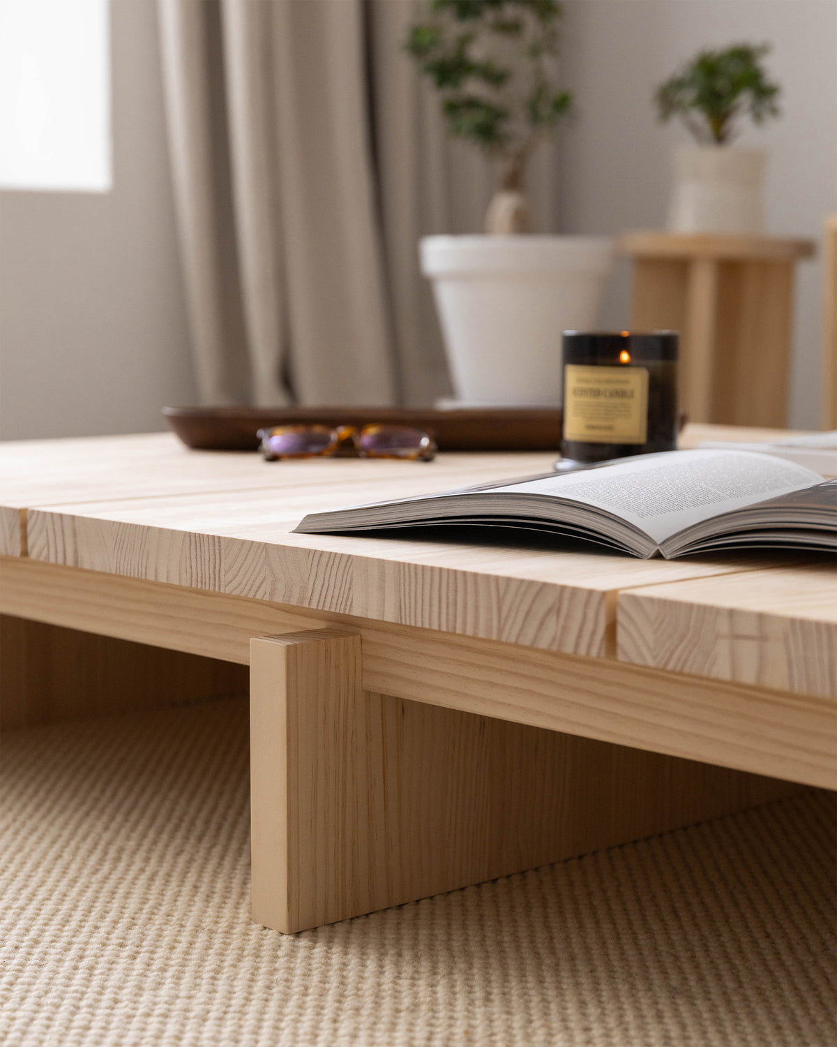 Natural unvarnished and Natural varnished