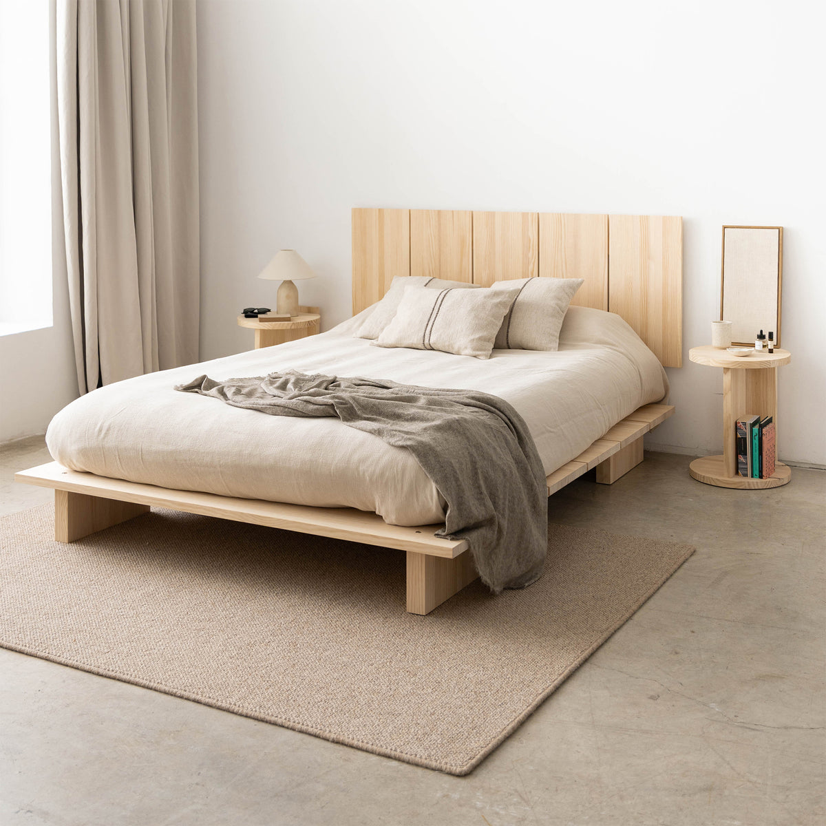 Lit en bois massif Serena 99, 133, 166 et 200 cm