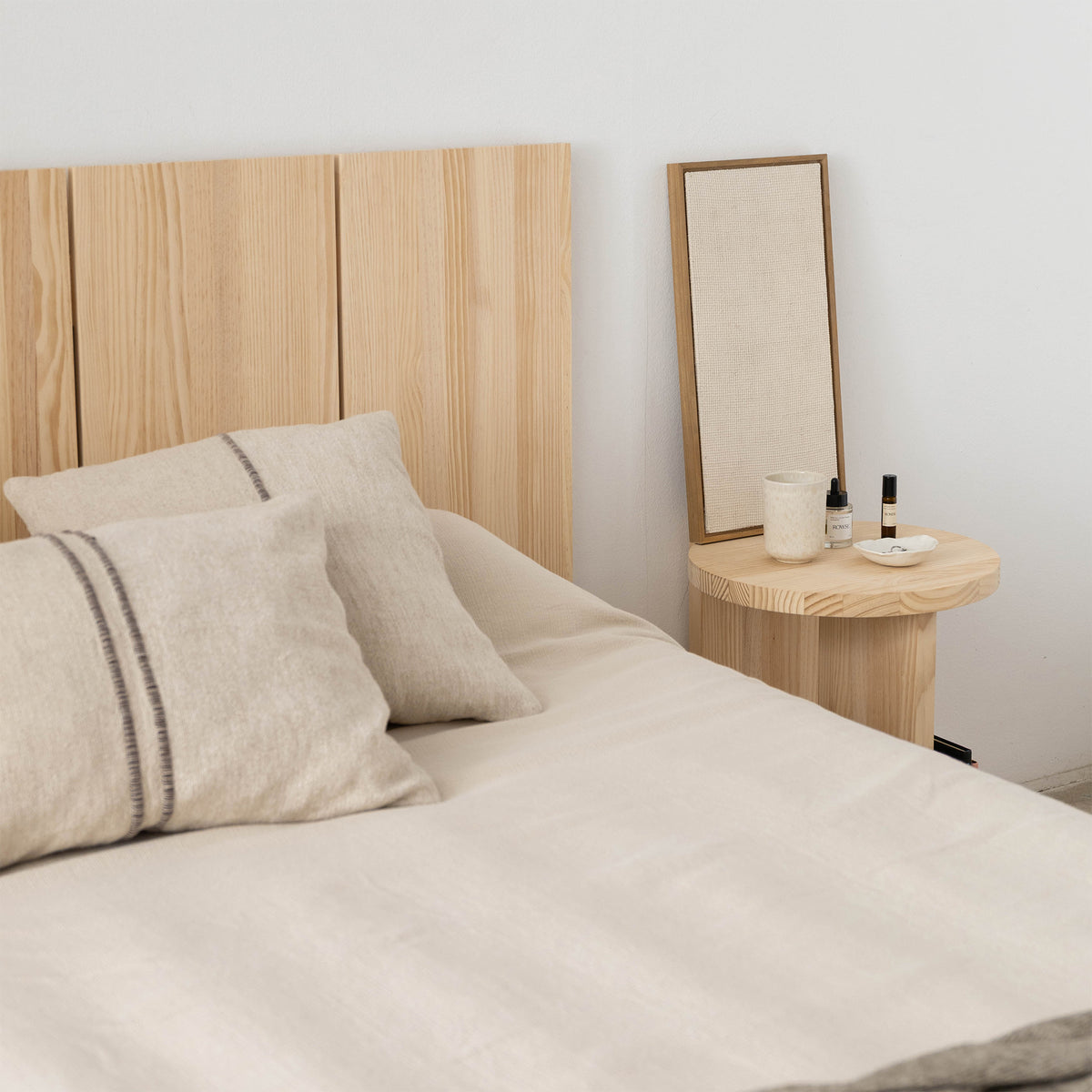 Tête de lit en bois massif Cova 99 cm, 133 cm, 166 cm ou 200 cm