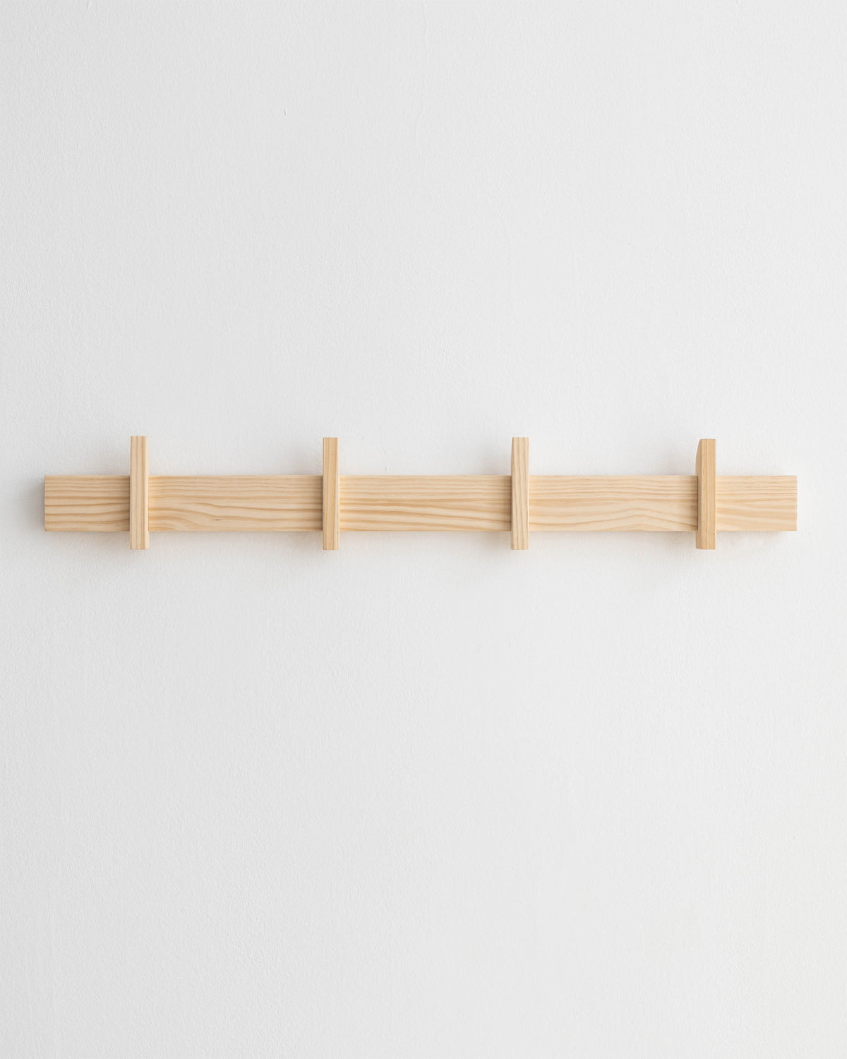 Perchero de pared grande Figuera de madera maciza 80 cm