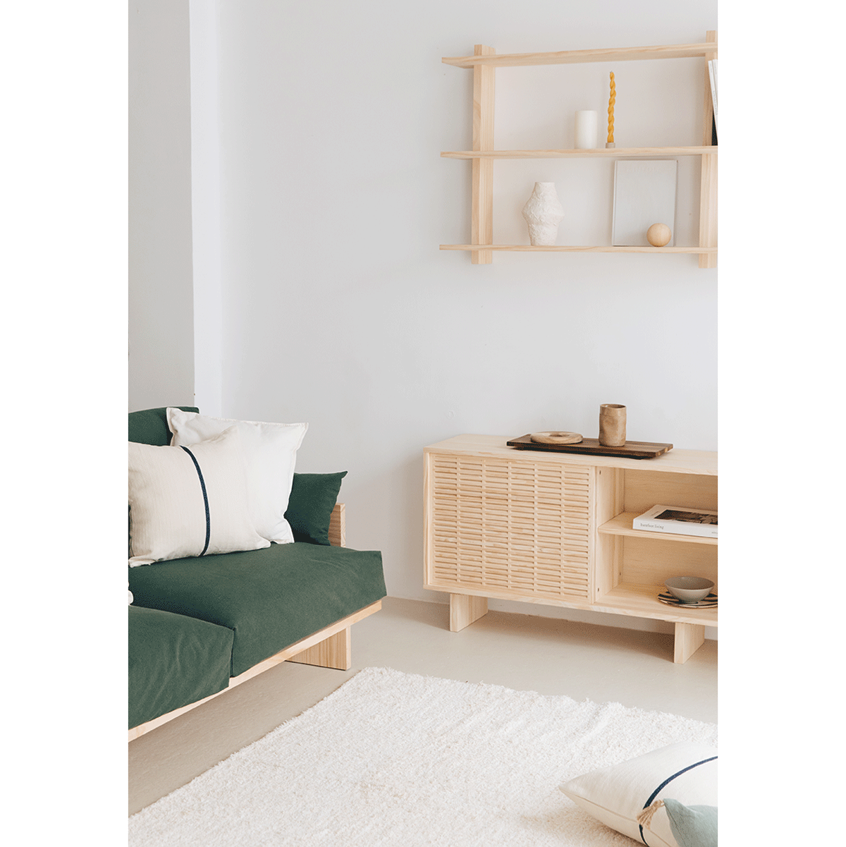 Mistral Zweisitzer-Sofa Mediterraner Stil 183 cm