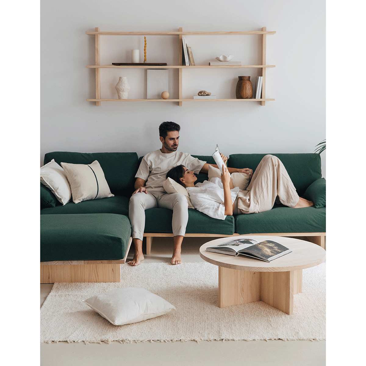 Sofá Tramontana de 4 plazas con chaise longue 272 cm