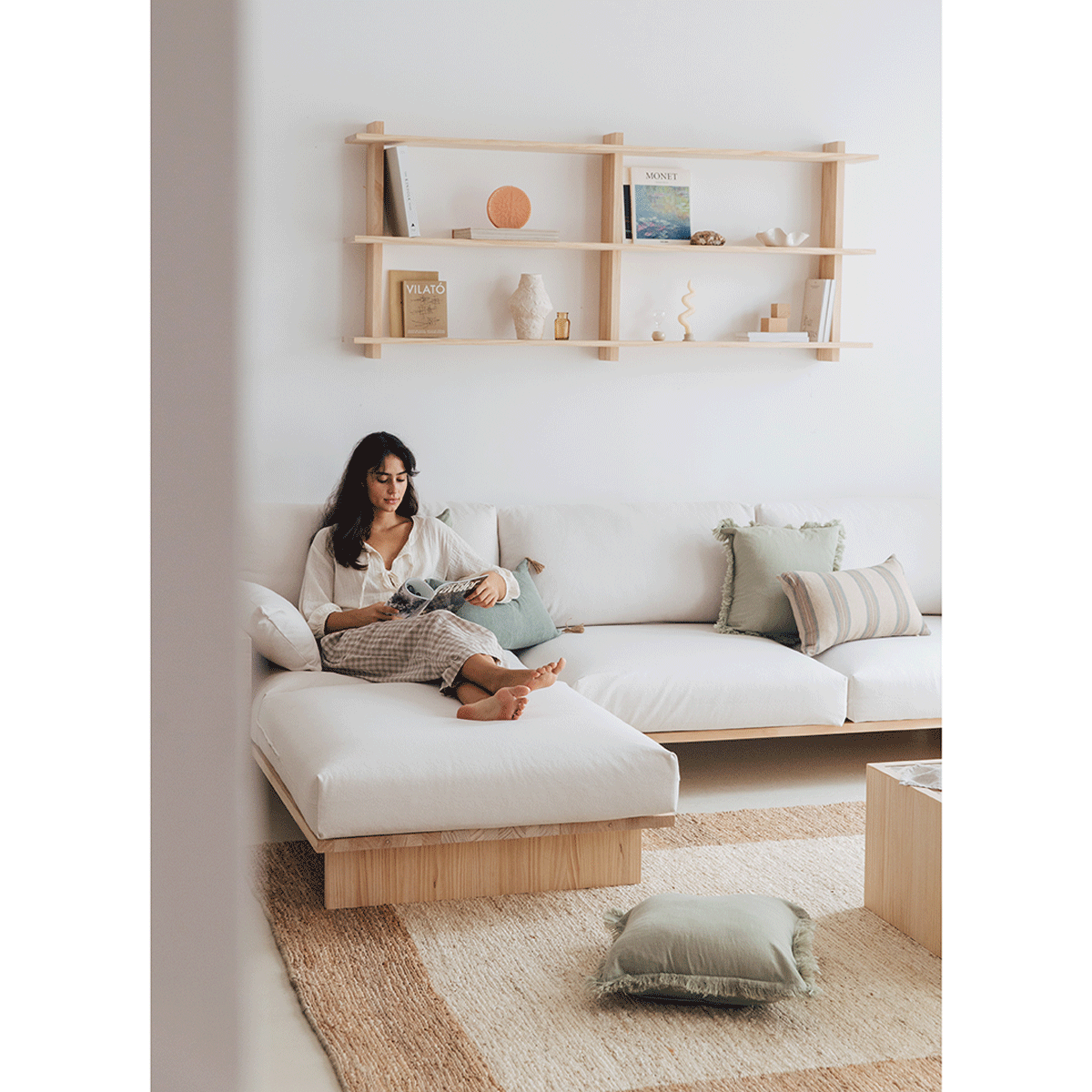 Sofá Tramontana de 4 plazas con chaise longue 272 cm