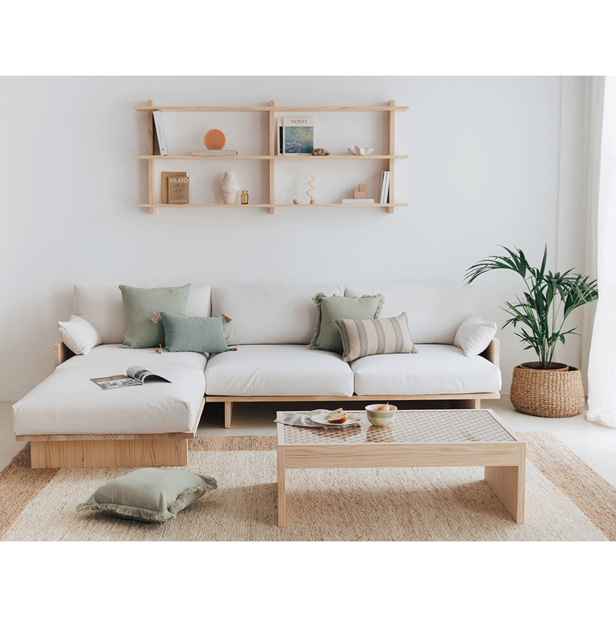Sofá Tramontana de 4 plazas con chaise longue 272 cm