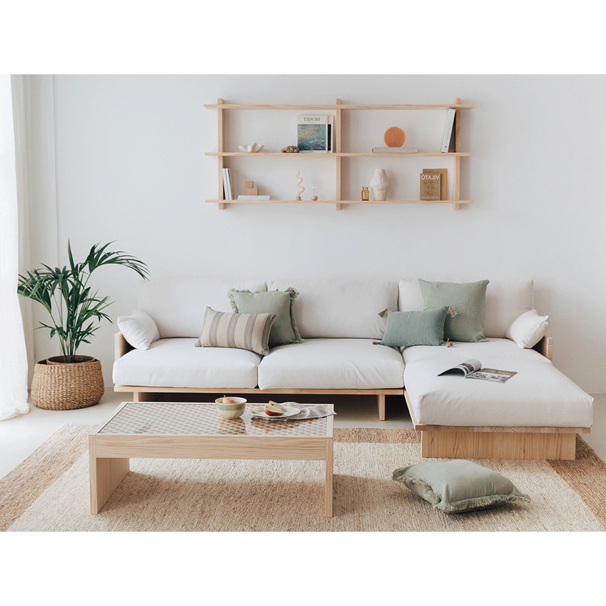 Sofá Tramontana de 4 plazas con chaise longue 272 cm