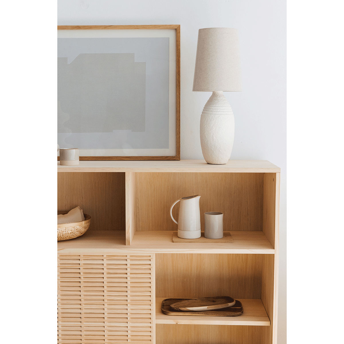 Buffet Voramar en pin avec 3 portes 180 cm