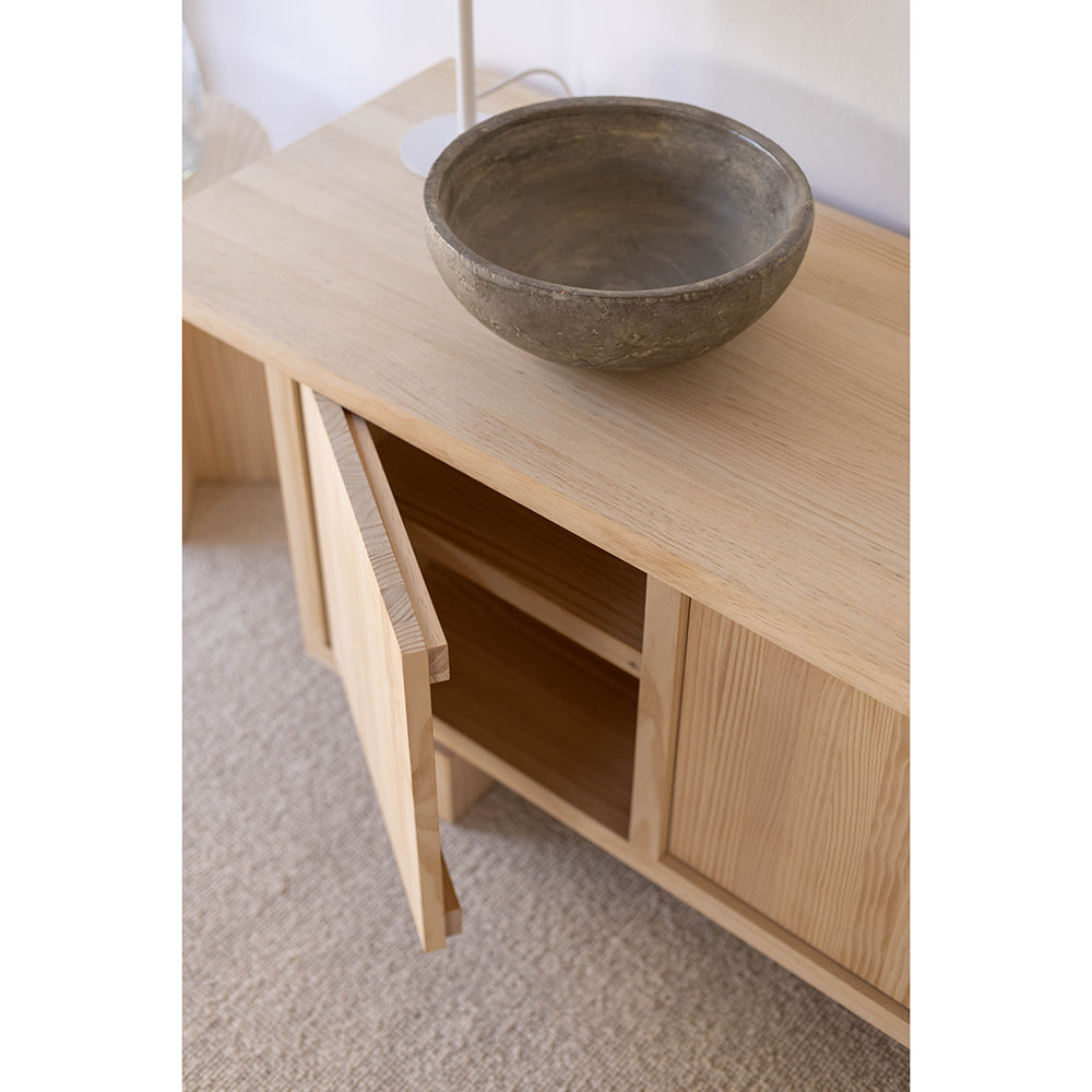 Pi TV furniture made of solid wood with 3 doors 148 cm