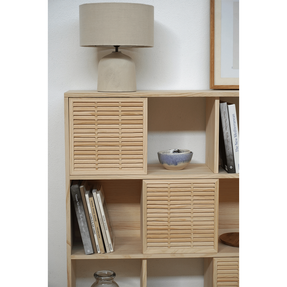 Regale aus Kiefer Morella mit 3 oder 6 Türen mallorquina 160 cm