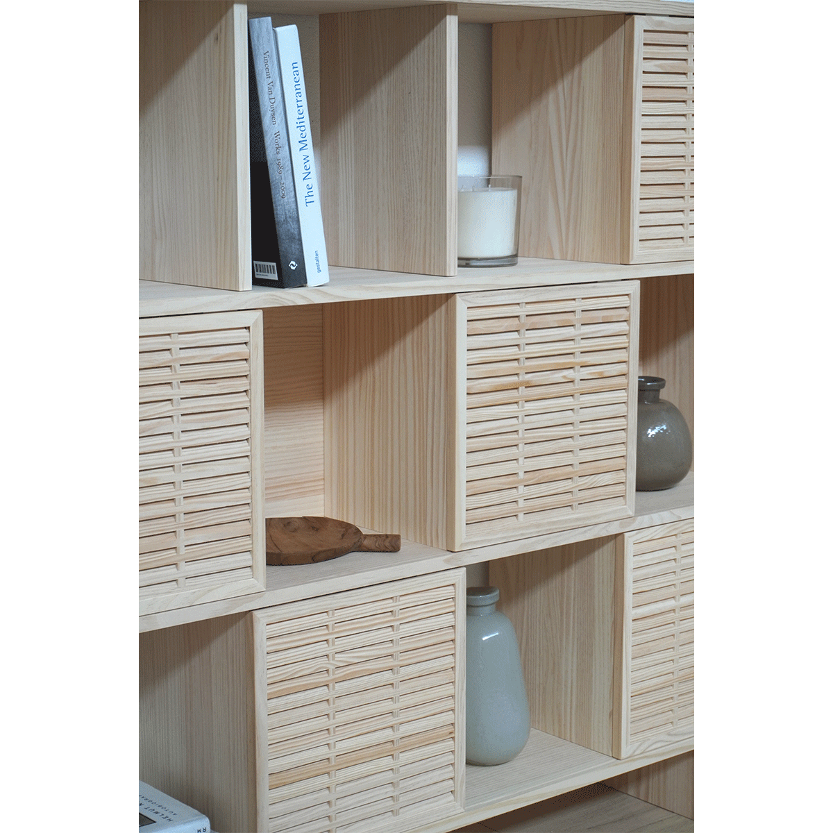 Etagère Morella en pin avec 3 ou 6 portes mallorquina 160 cm