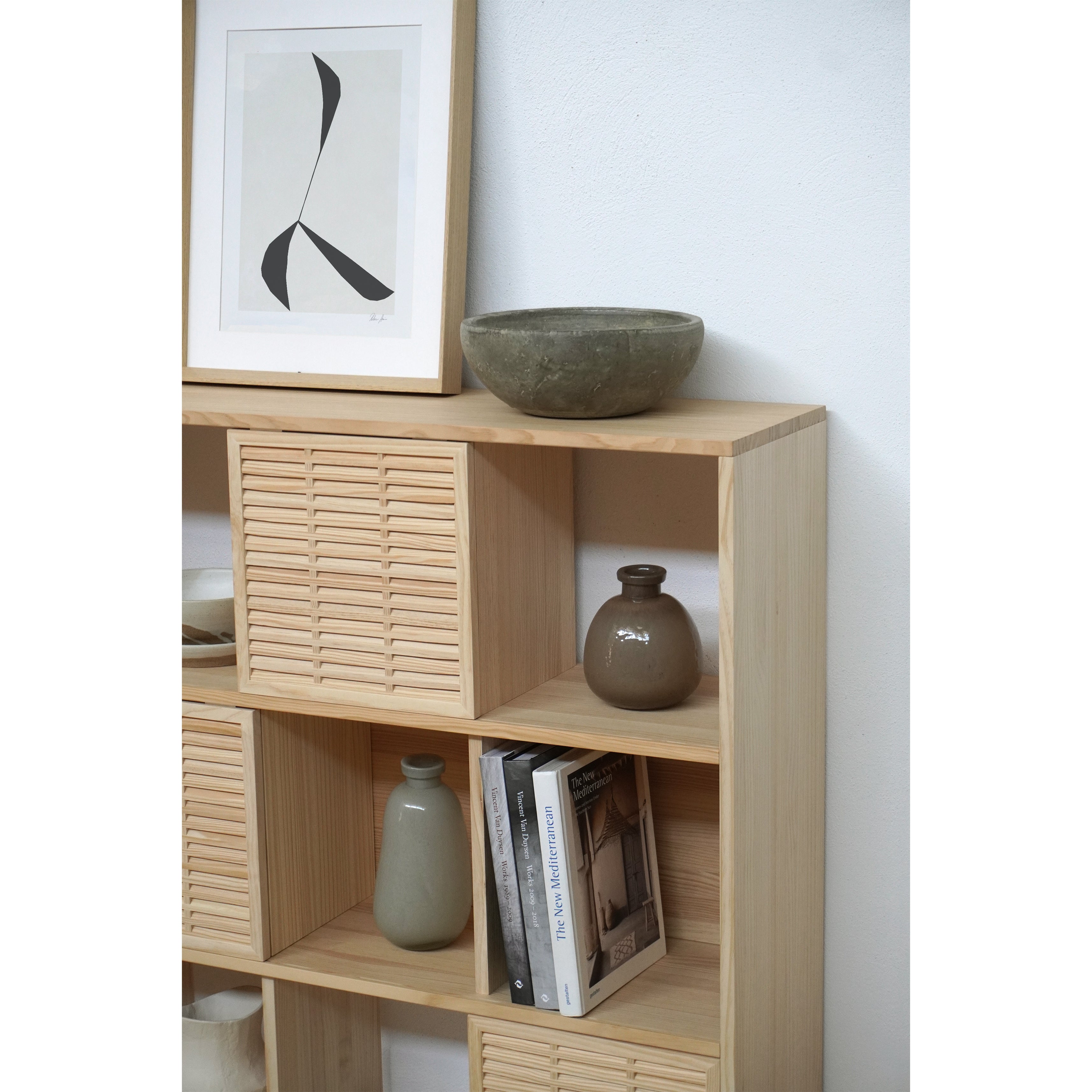 Regale aus Kiefer Morell mit 3 mallorquina Türen 98 cm
