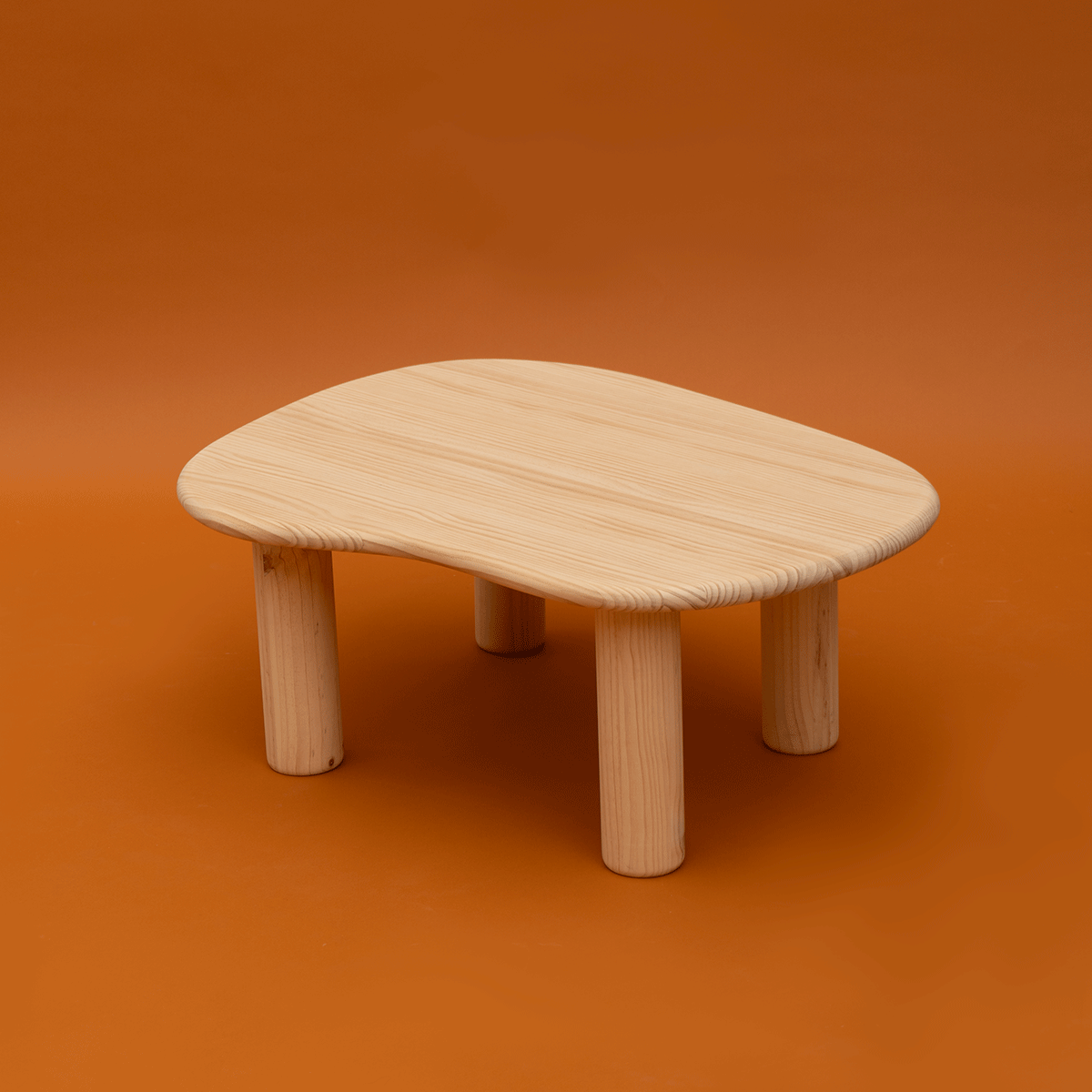 Calella - Mesa de centro en madera de pino 93 cm