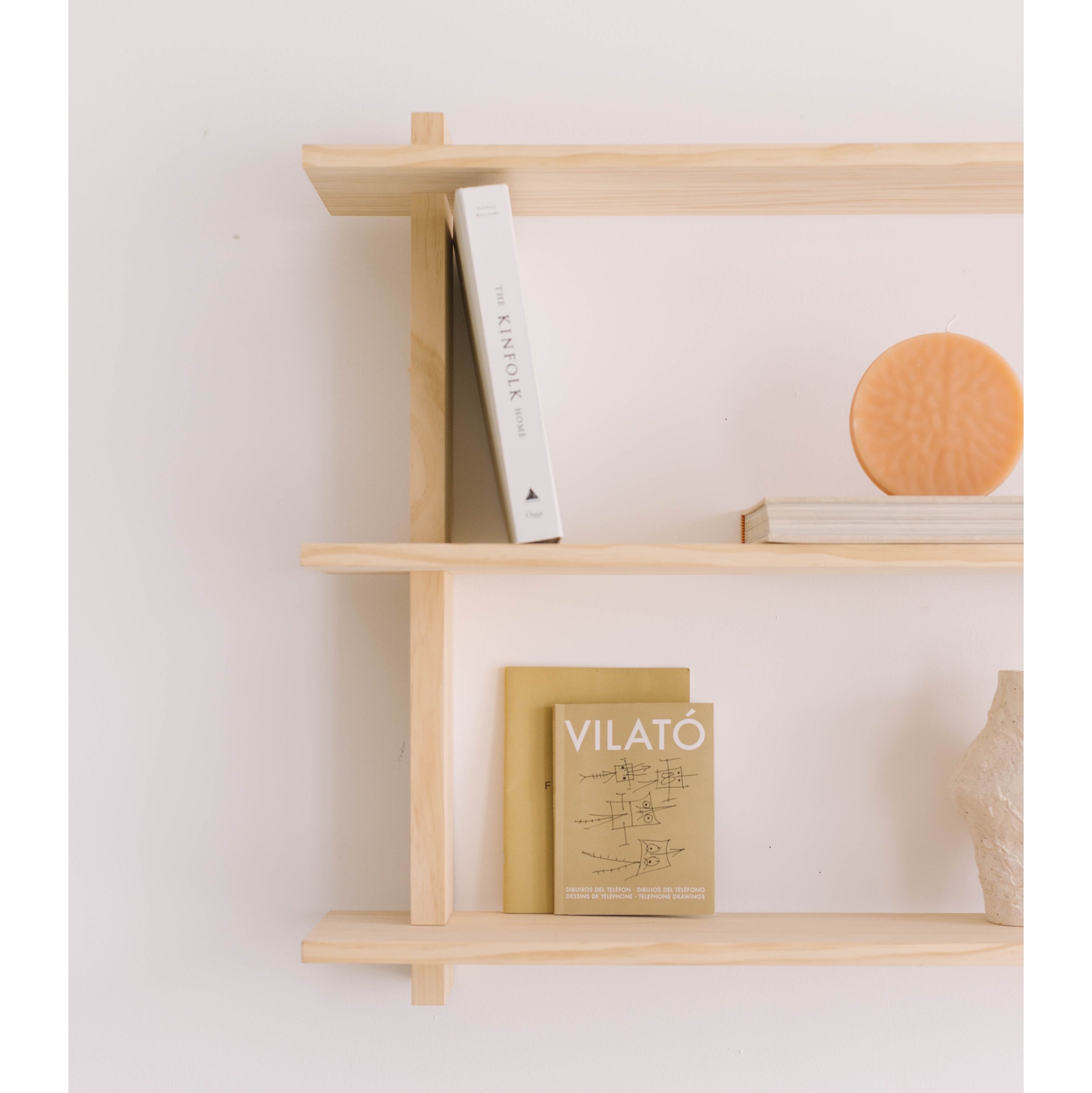 Miramar floating triple shelf from 90 cm to 180 cm