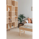 Bookcase Blava of pine with 5 or 10 doors 160cm