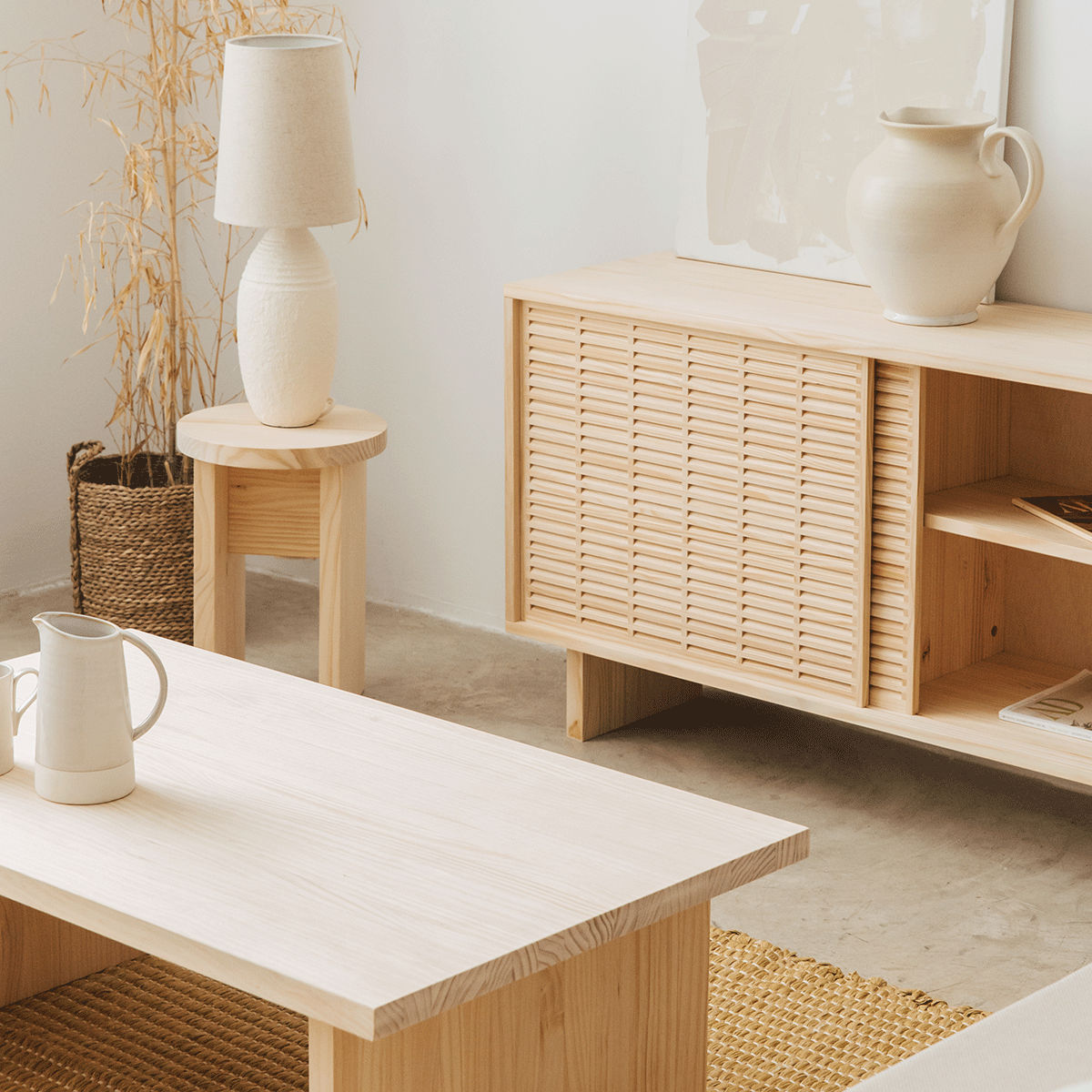 Buffet en pin Pedrera à 2 ou 3 portes 180 cm