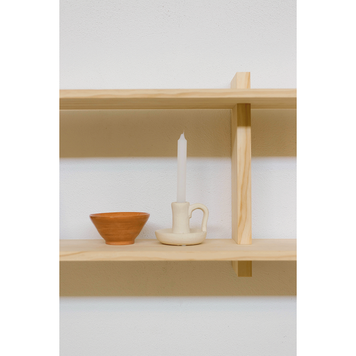 Double wall shelf Soller 90 cm to 180 cm
