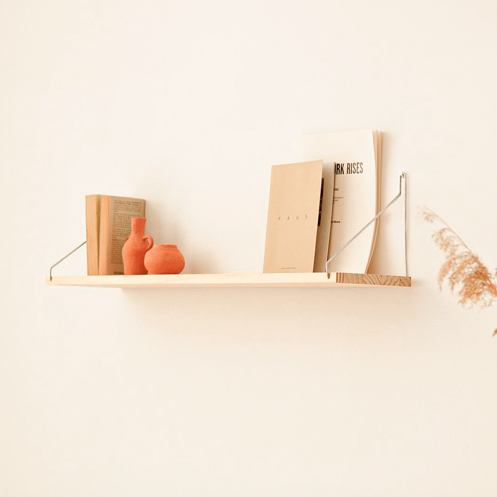 Estante de pared de madera natural 60 cm y 90 cm - Macarelleta