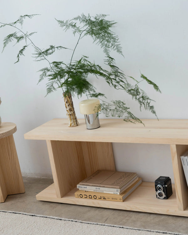 Montgó solid wood TV stand 180 x 40.4 cm