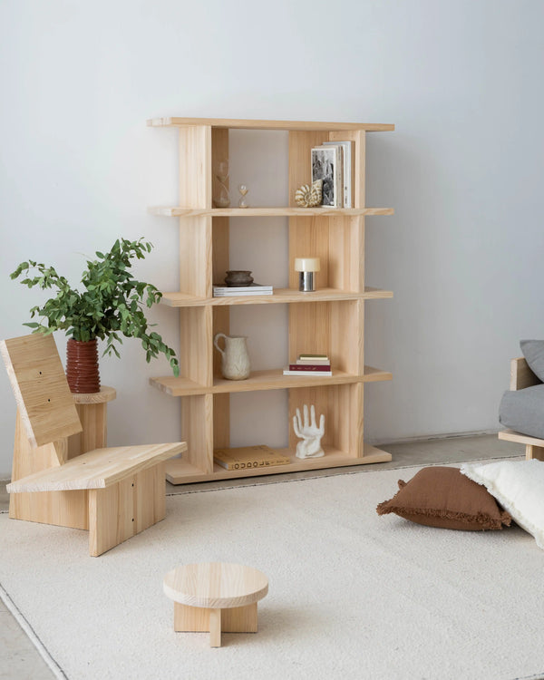 Castell Bücherregal aus Massivholz 106,5 x 152,6 cm