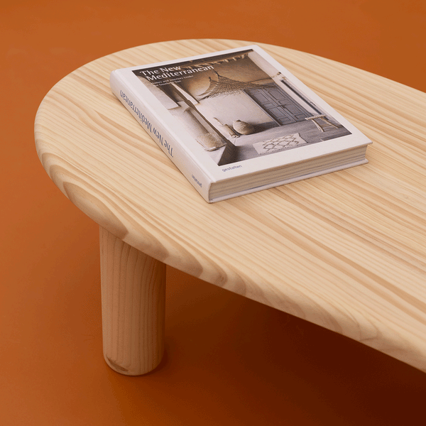 Tramadiu - Mesa de centro en madera de pino 130 cm