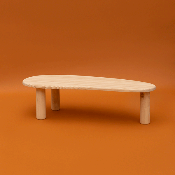 Tramadiu - Mesa de centro en madera de pino 130 cm