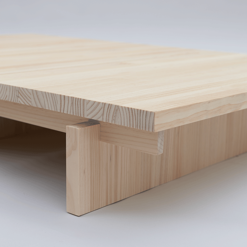 Olivera - Table basse en bois de pin massif 90 cm