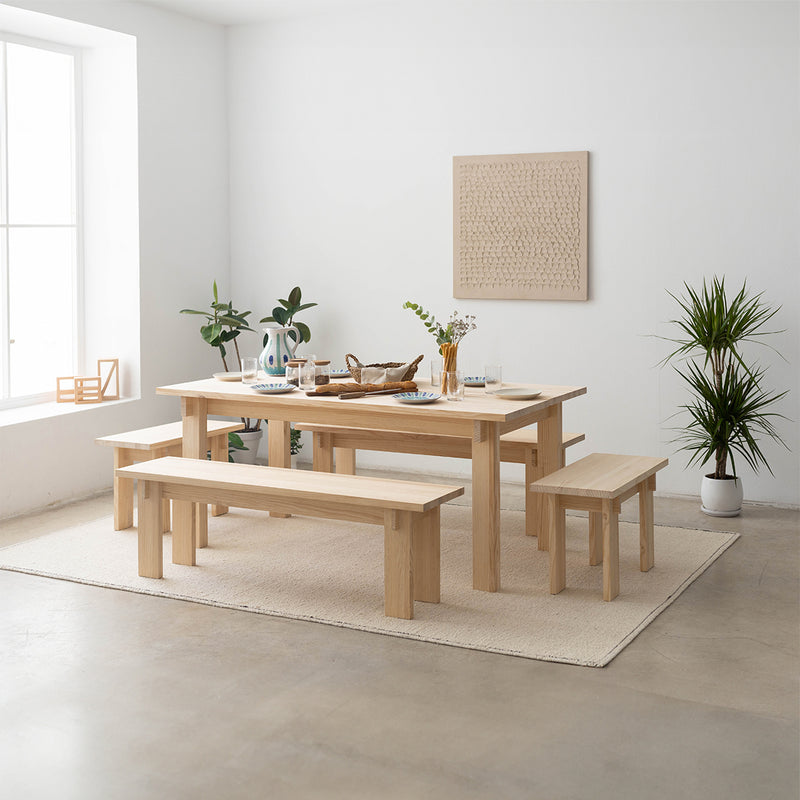 Dining table Palafrugell made of solid pine wood 180 x 90 cm