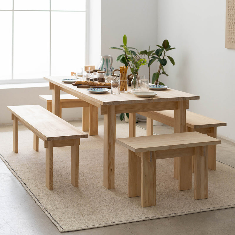 Dining table Palafrugell made of solid pine wood 180 x 90 cm