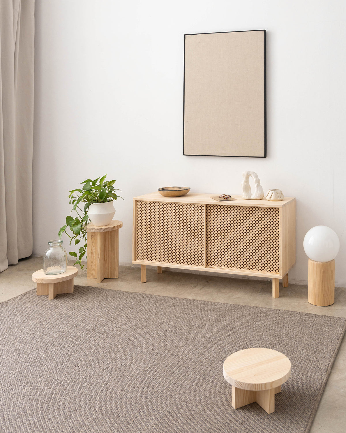 Anrichte Granadella aus Kiefer mit 1 oder 2 Türen 120 cm