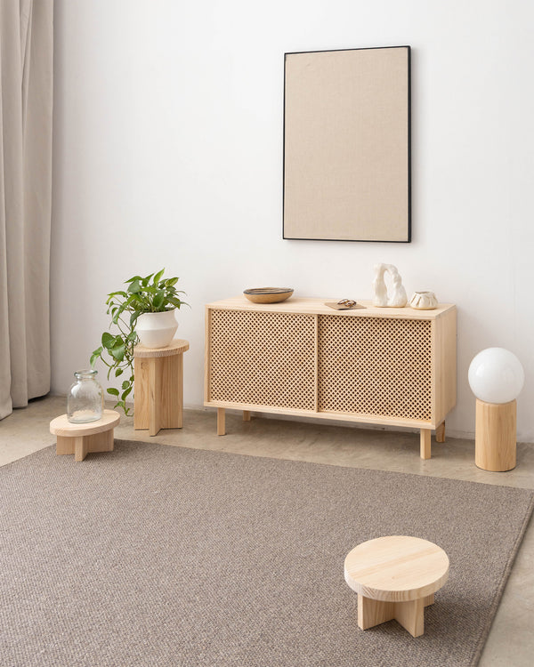 Granadella pine sideboard with 1 or 2 doors 120 cm
