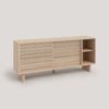 Natural unvarnished and Natural varnished