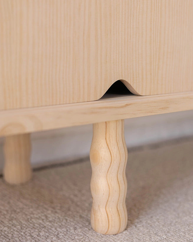 Natural unvarnished and Natural varnished