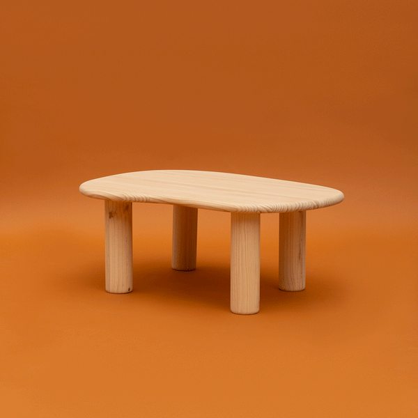 Calella - Table basse en bois de pin 93 cm