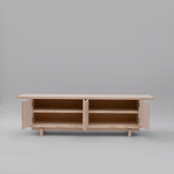 Pada TV stand of solid pine wood with 4 doors 180 cm
