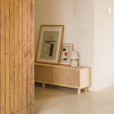 Mueble de TV Menorca de pino con 2 o 3 puerta de celosía 180 cm