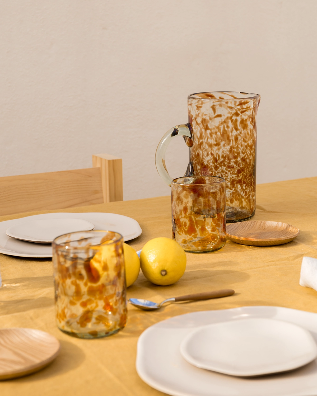 Vaso de vidrio soplado Sineu