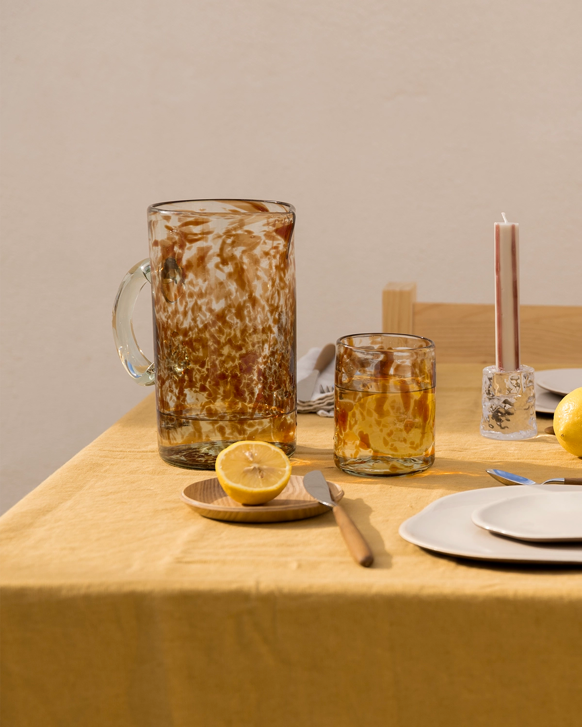 Jarra de vidrio soplado Sineu