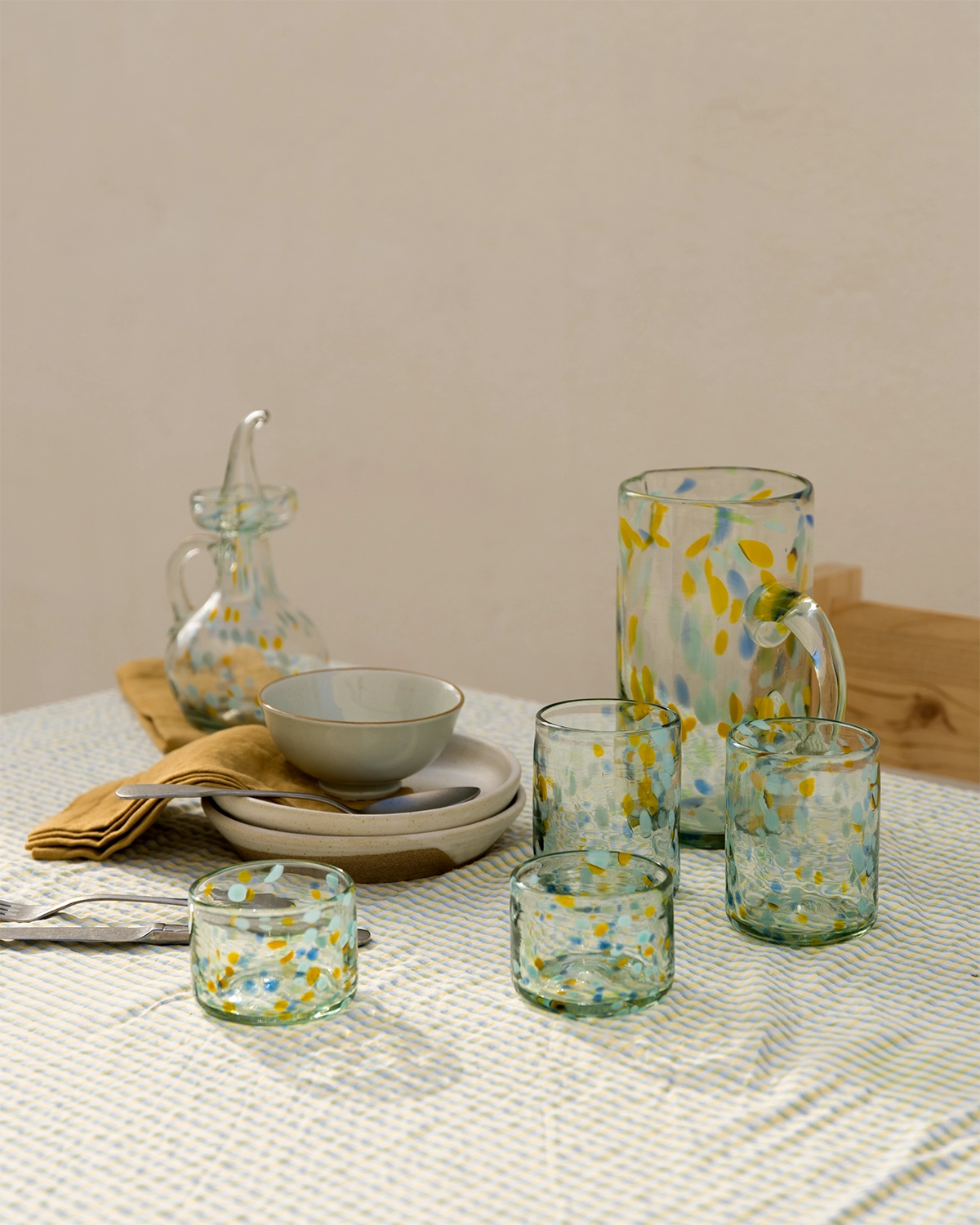 Jarra de vidrio soplado Llubí